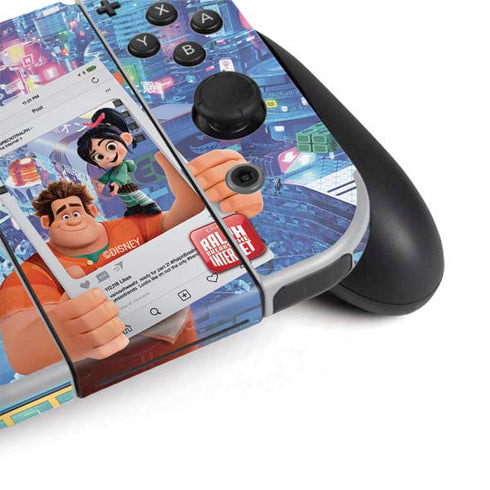 Disney Wreck-it Ralph and Vanellope Instagram Pose Nintendo Switch OLED (2021) Skin